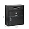 Adiroffice Medium Wall Mountable Mailbox with Key Lock ADI631-05-BLK - alternate 9